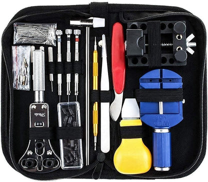 Watch Repair Tool Set, Case Opener Spring Bar Strap Link With Carrying Pouch