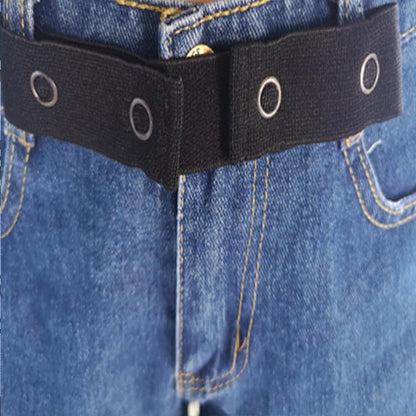 Elastic Stretch Waist Belt Jeans Pants Waist Extenders Adjustable Button