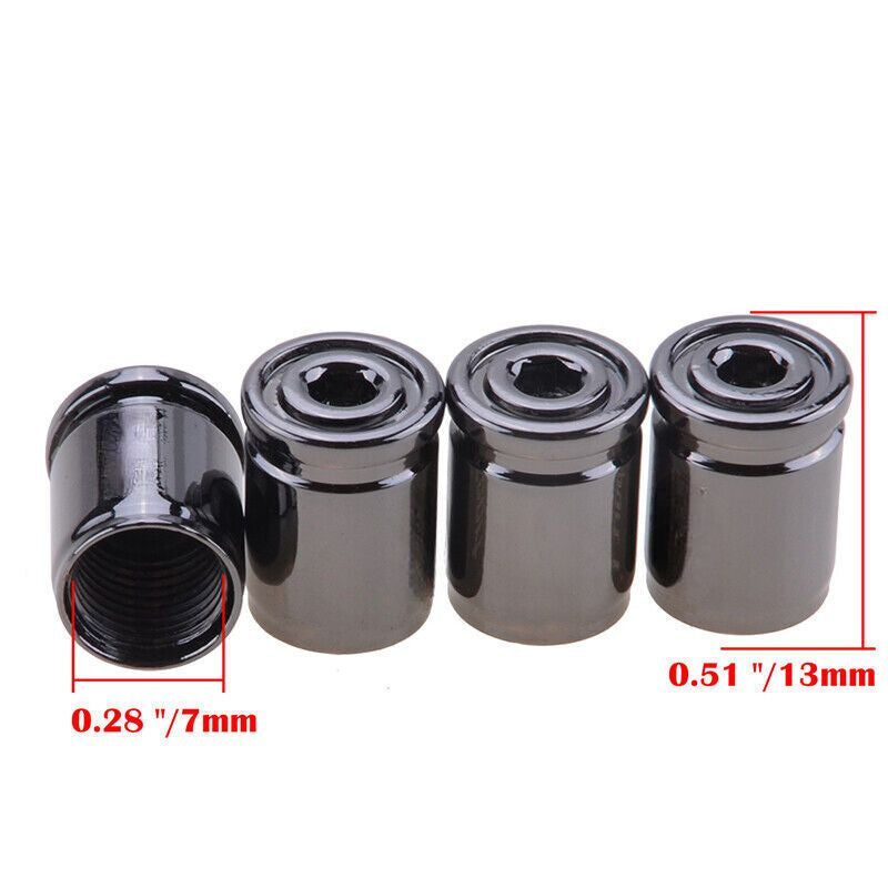 4pcs/SET Anti-theft Tire Valve Caps