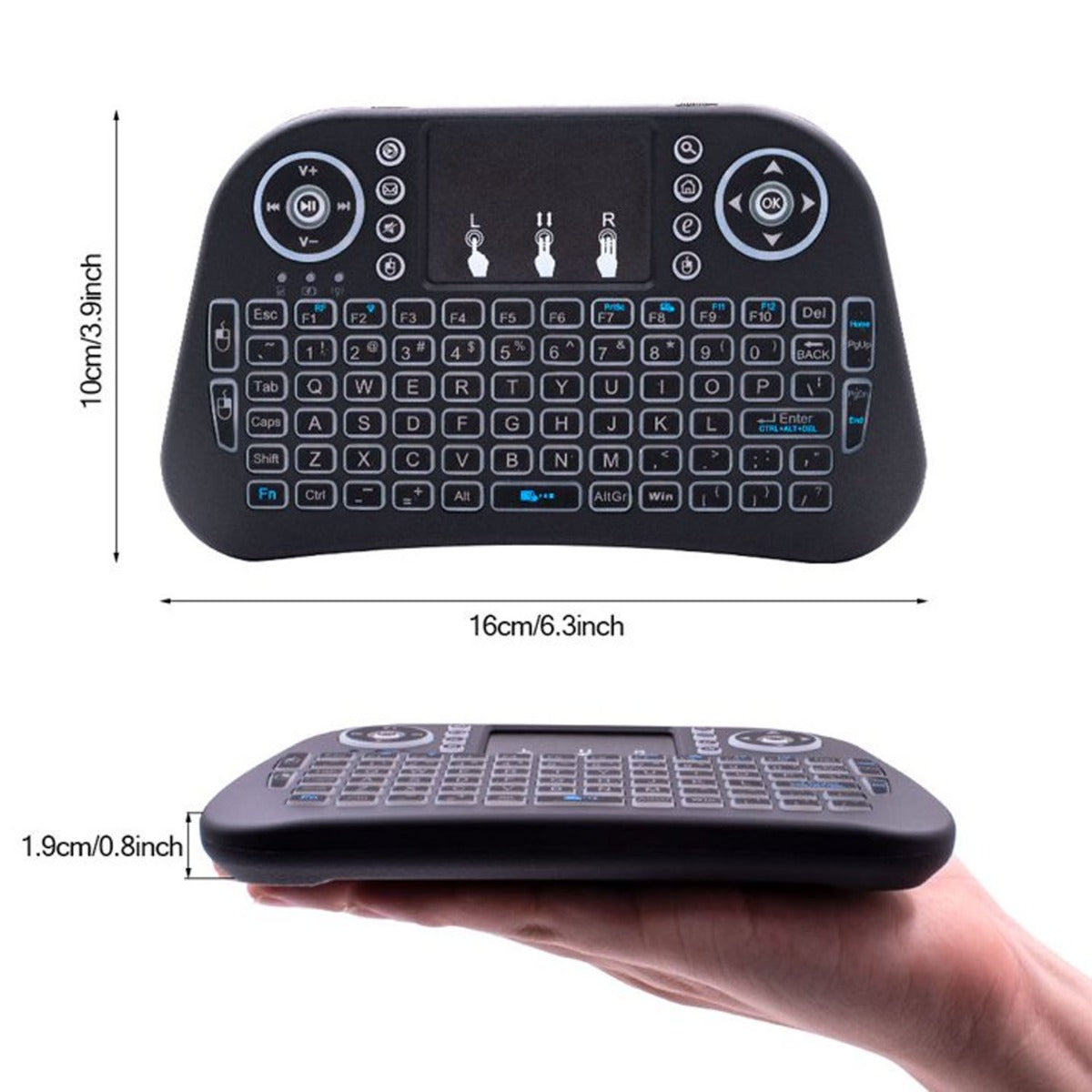 Mini 2.4G Air Mouse Wireless Keyboard with Touchpad