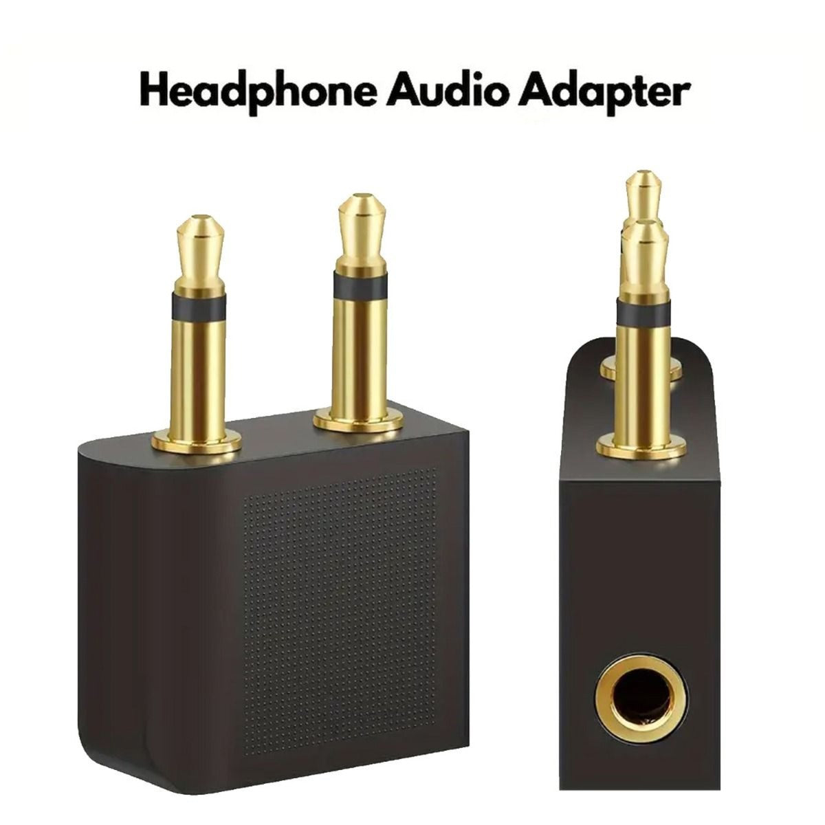 3.5mm Headphone Splitter 1 Male to 2 Female Audio Jacks