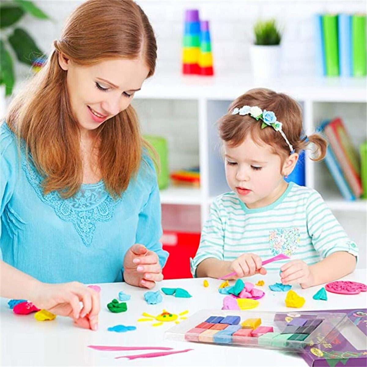Polymer Clay Starter Kit, 50 Colors