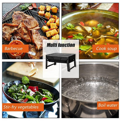Portable BBQ Barbecue Grill Set