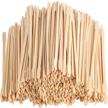 100PCS Wooden Wax Sticks