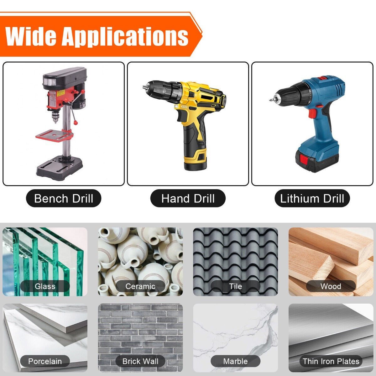 Masonry Drill Bit - 10 Pieces