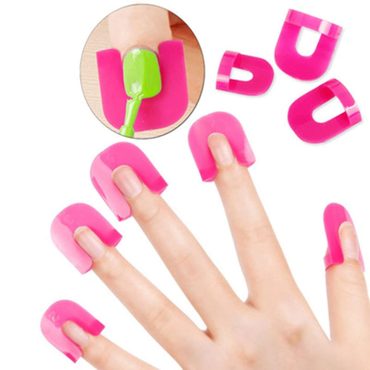 26 Pcs 10 Sizes U Curve Shape Nail Protector