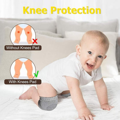 Baby Crawling Cushion Knee Pads Grey