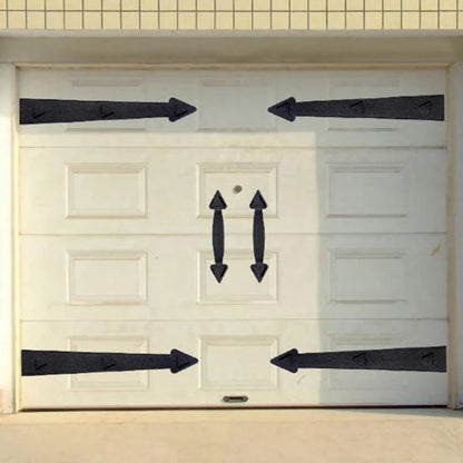 Decorative Garage Door Hinge and Handle Set - 6pc/set