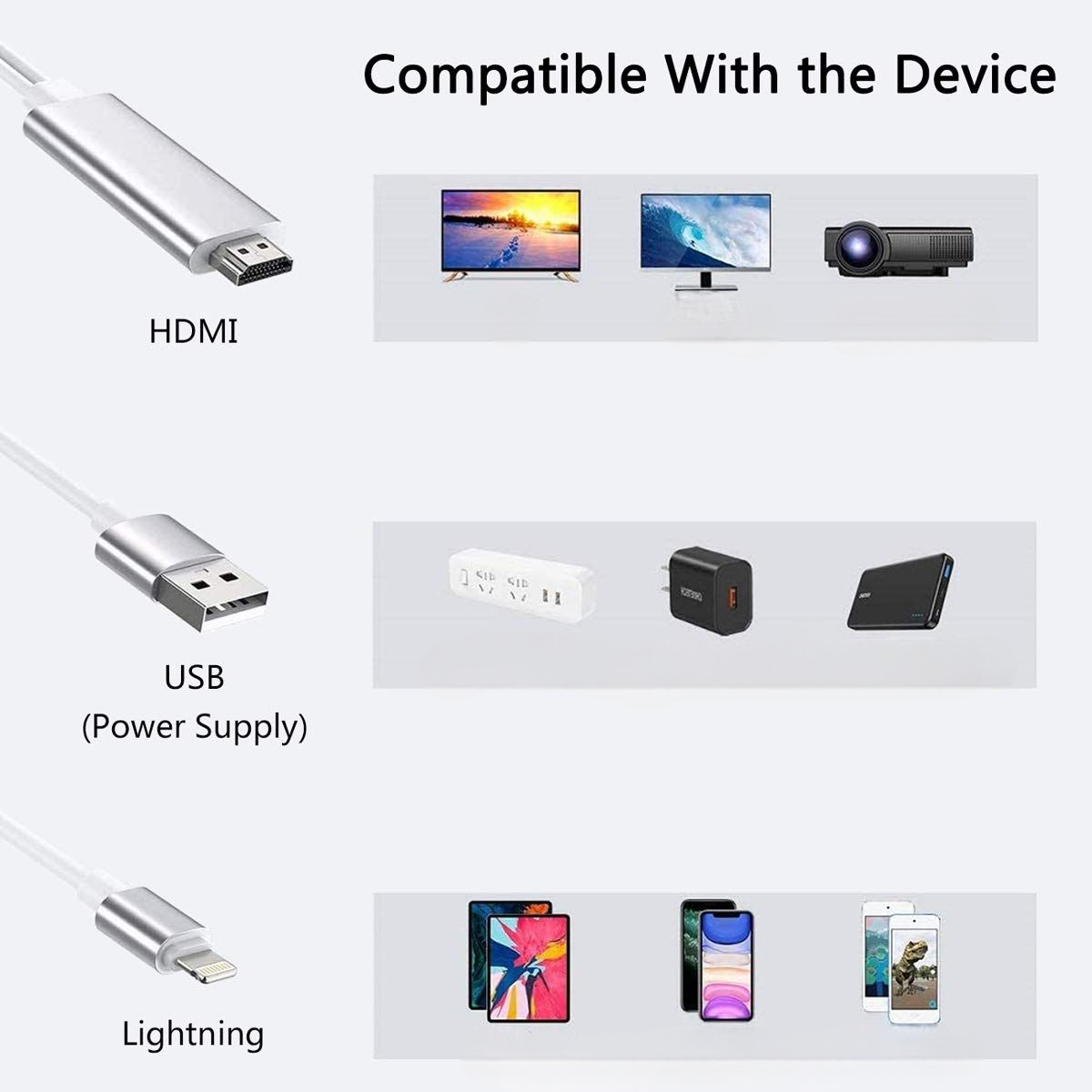Mobile phone to HDTV Cable Adapter