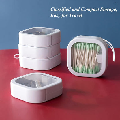 Portable Travel Qtip Holder Any Smell Item Store Box