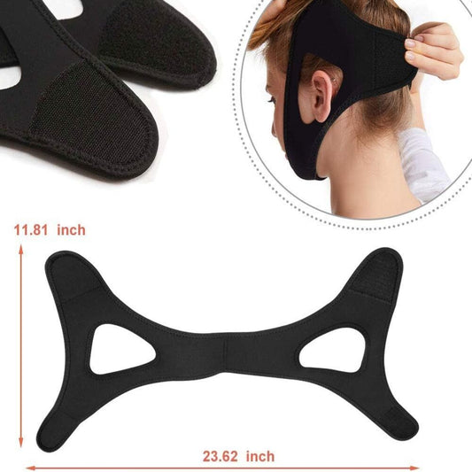 Anti-Snore Chin Strap - Adjustable Sleeping Aid Belt