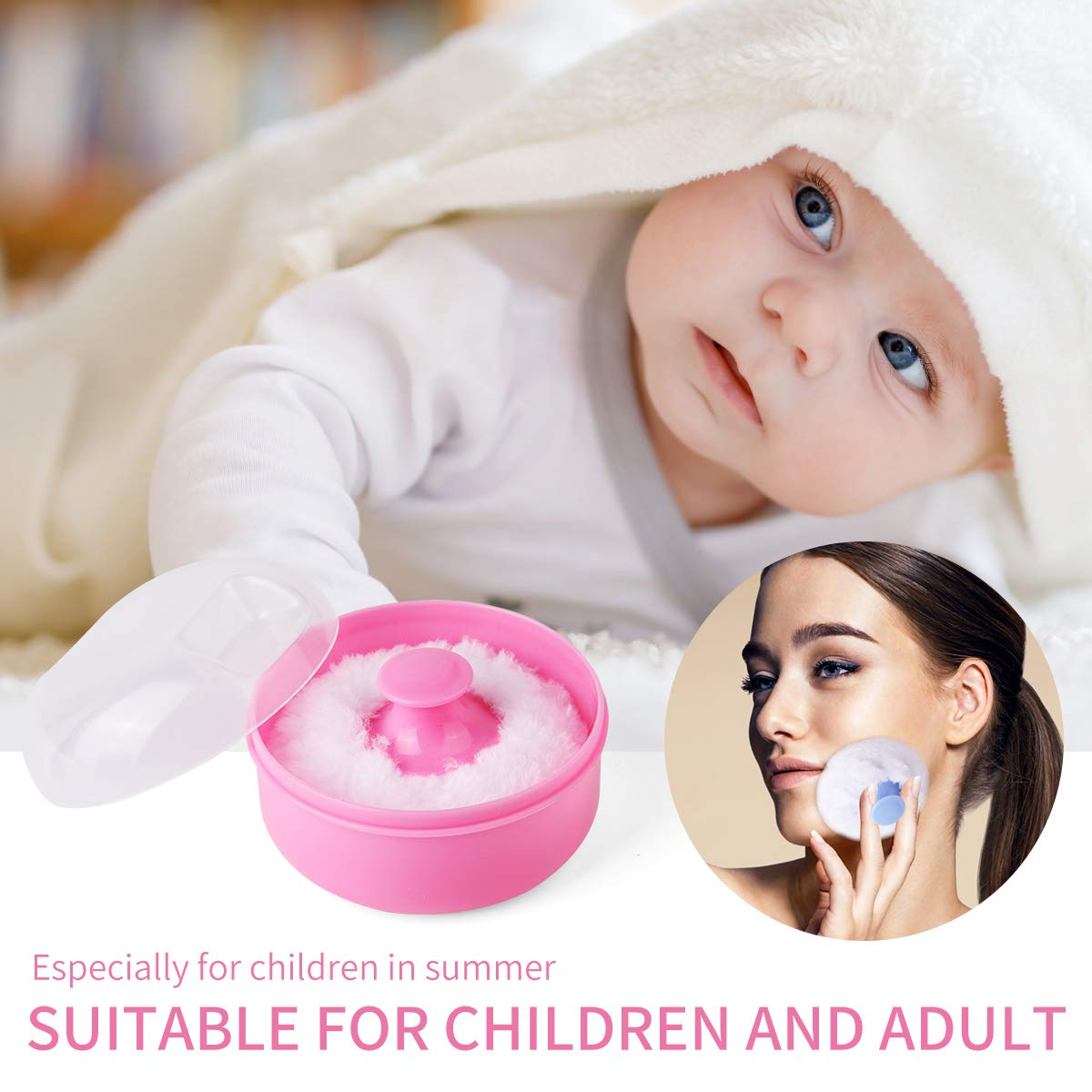 Baby Body Cosmetic Powder Puff