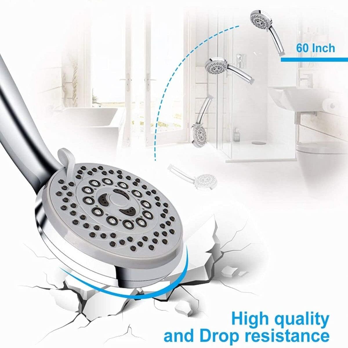 Handheld Shower Head with Hose