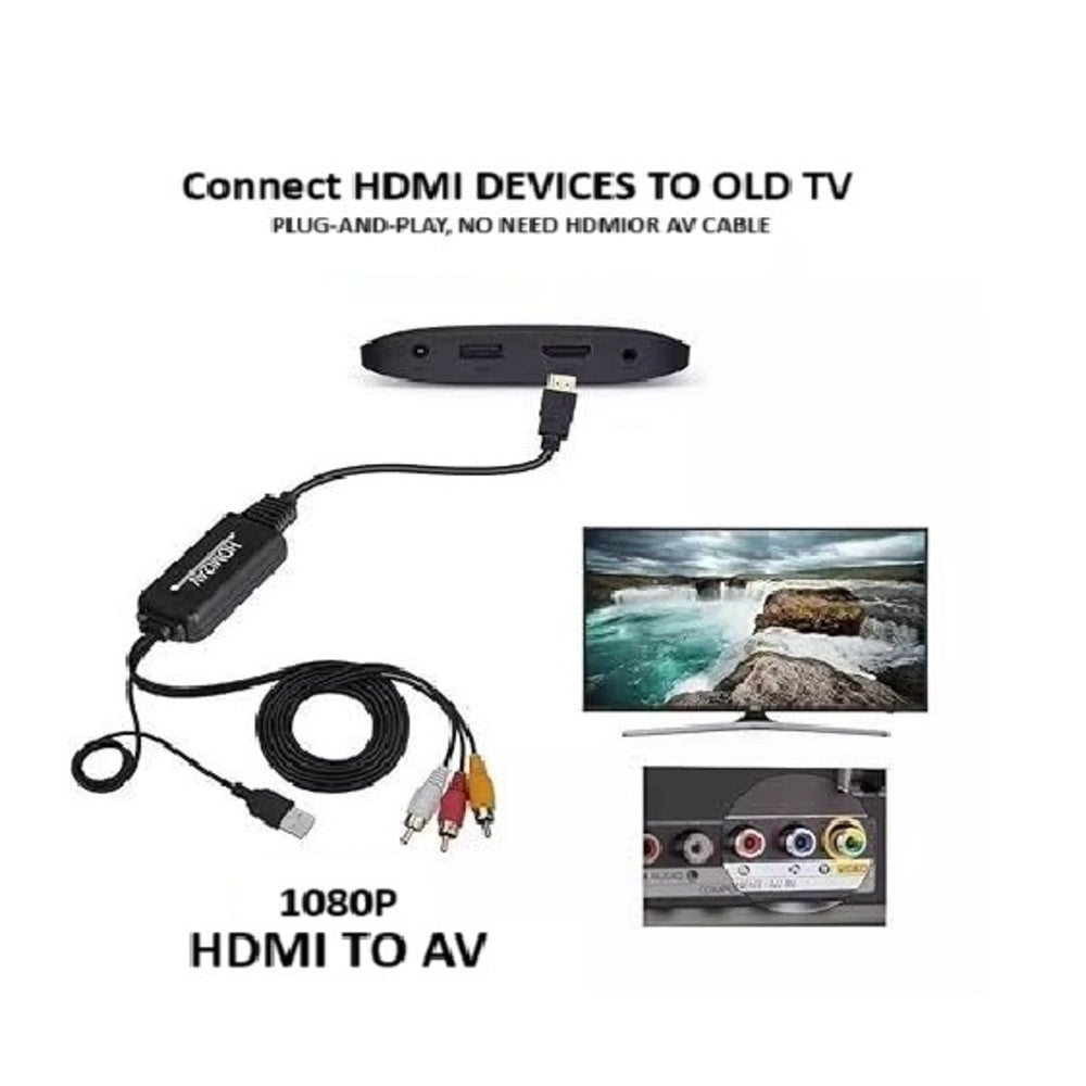 HDTV to AV Composite Video Cable Converter