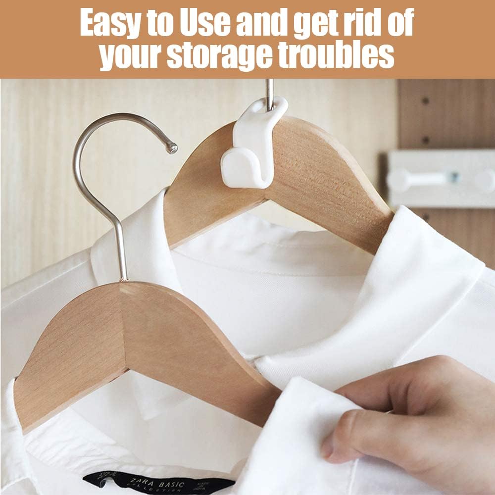 60pcs Clothes Hanger Connector Hooks