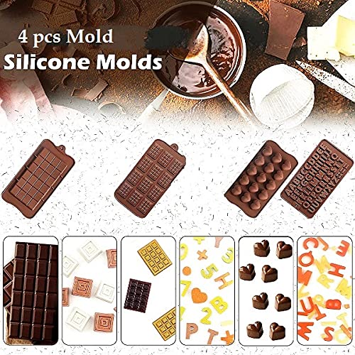 5Pcs Silicone Chocolate Molds