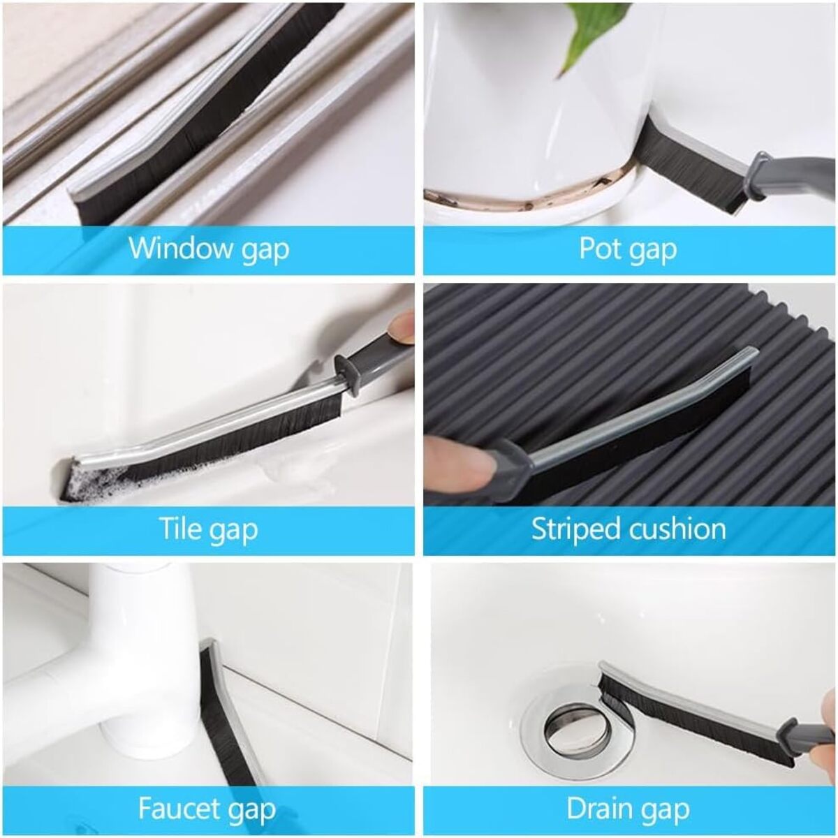 Household Crevice Cleaning Brush