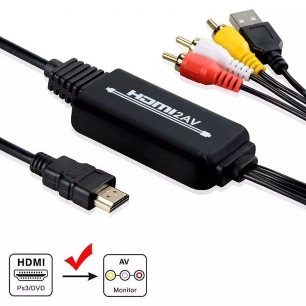 HDTV to AV Composite Video Cable Converter