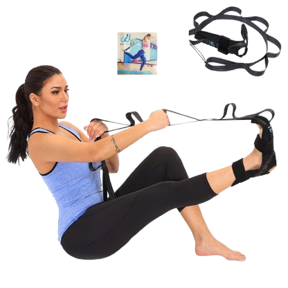 Foot and Calf Stretching Strap with Foot Cradle