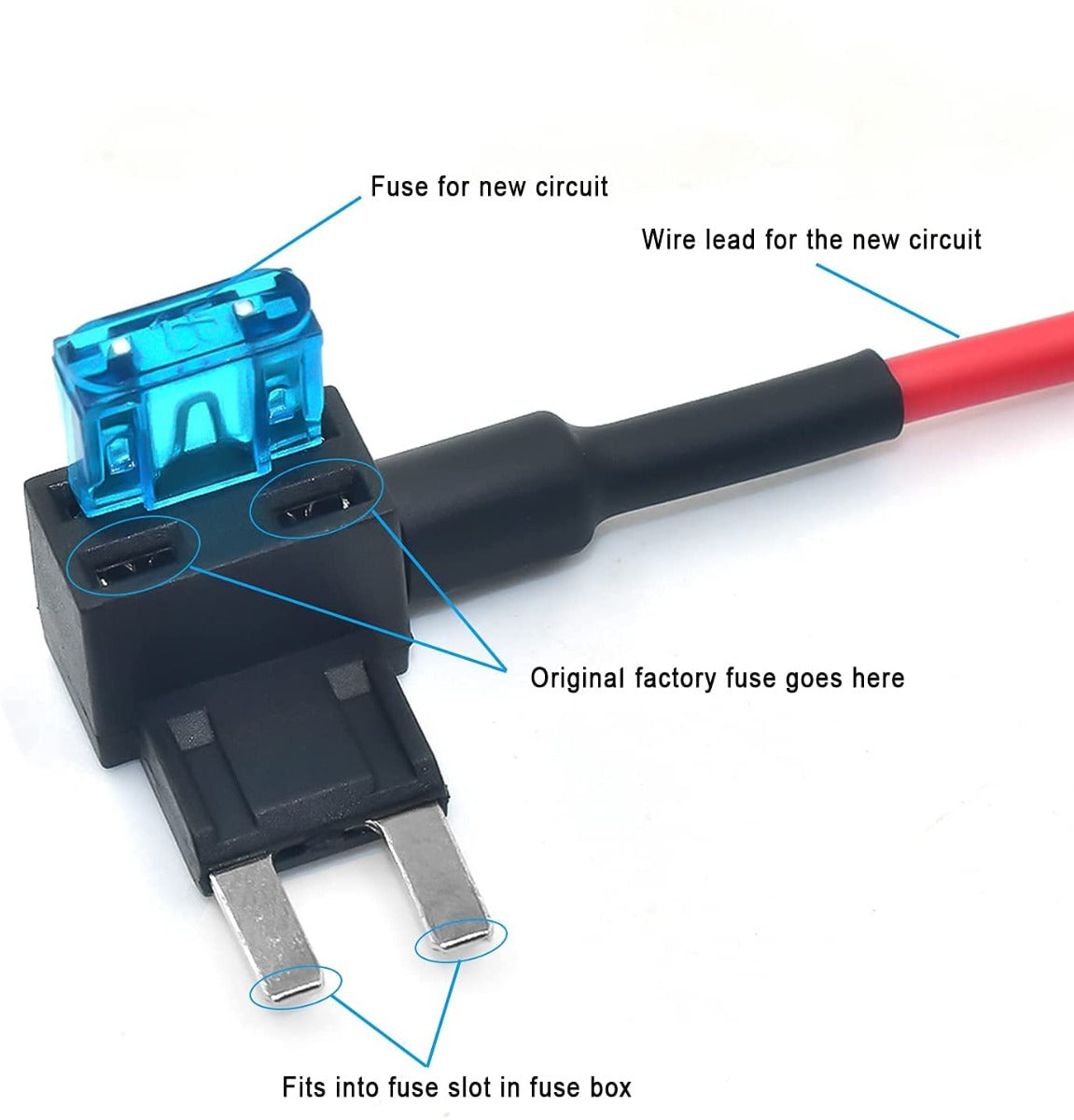 12V Fuse Holder Add-a-Circuit Fuse TAP Adapter