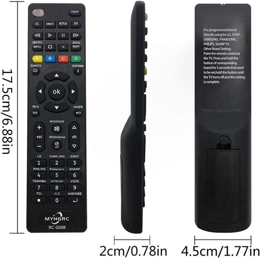 Universal Smart TV Replacement Remote Control G008
