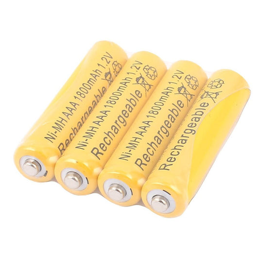 Ni-MH AAA 1800mAh 1.2V Rechargeable Batteries (4 Pack)