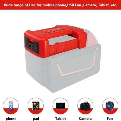 USB Charger Adapter for 18V Power Tool Batteries