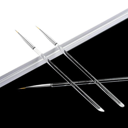 3Pcs/opp Nail Art Brushes, Thin Liner Brush