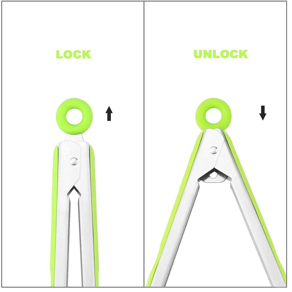 Utility Tongs 9"Green