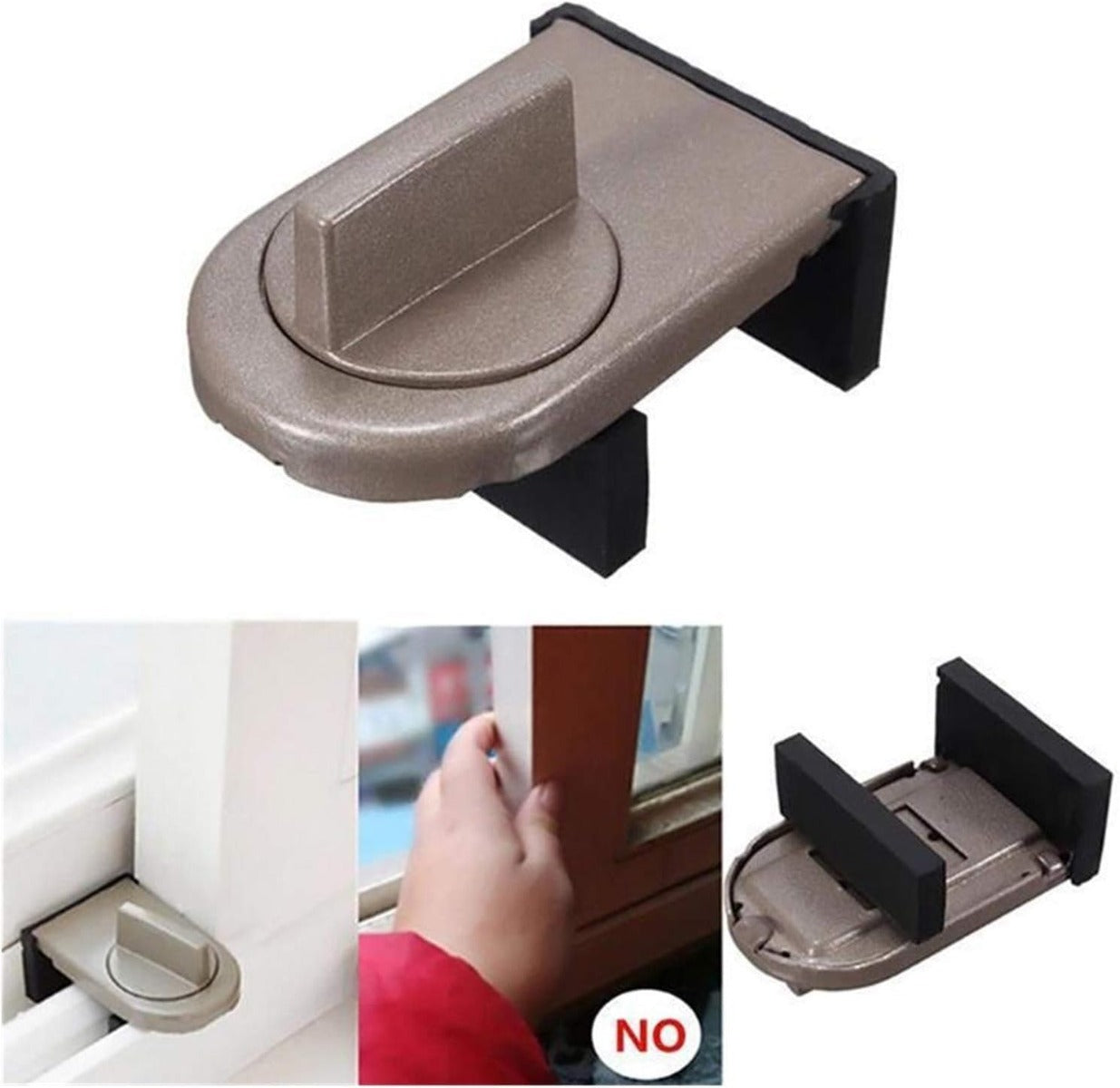 1pcs Aluminum Alloy Sliding Door,Window Lock