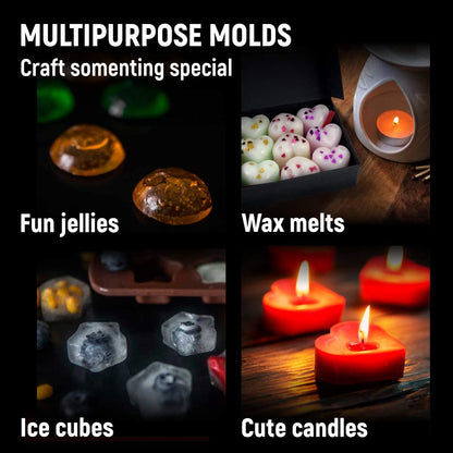 5Pcs Silicone Chocolate Molds