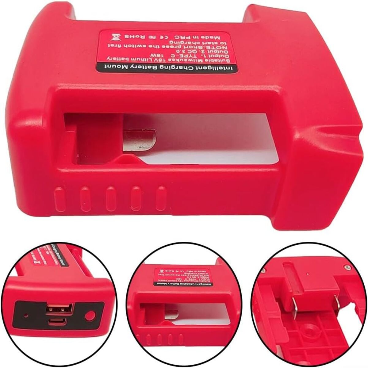 USB Charger Adapter for 18V Power Tool Batteries