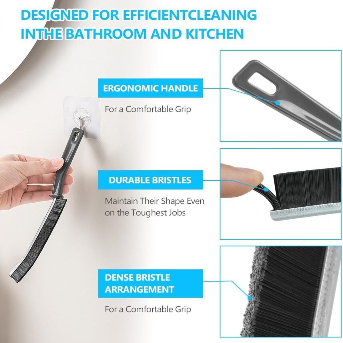 Household Crevice Cleaning Brush