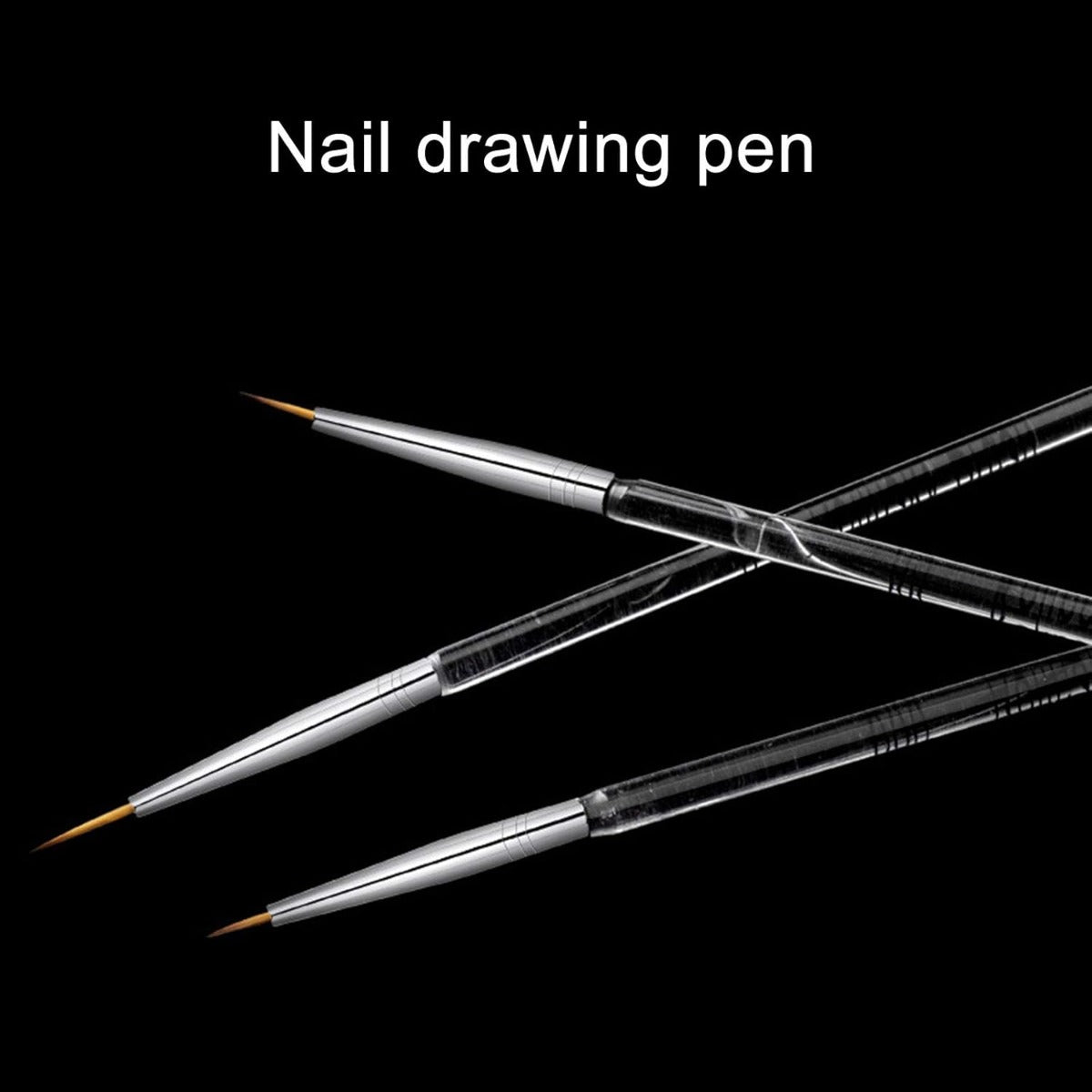 3Pcs/opp Nail Art Brushes, Thin Liner Brush