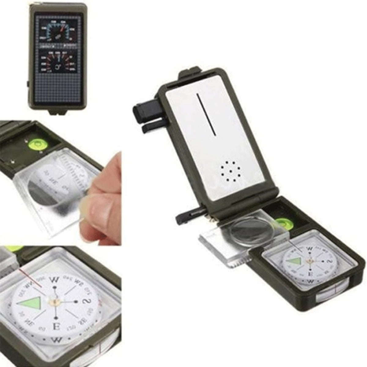 10-in-1 Tactical Survival Tool With Compass Whistle