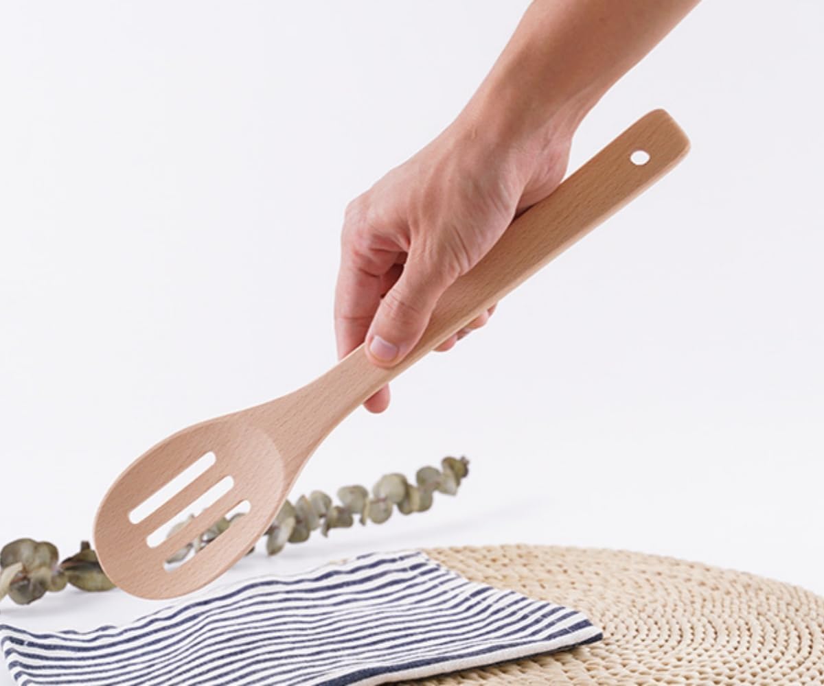 5 Pcs Wooden Utensil Kitchen Spatula Set