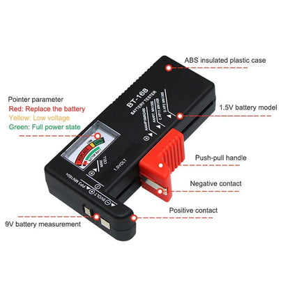 Battery Tester for AA/AAA/C/D/9 volt