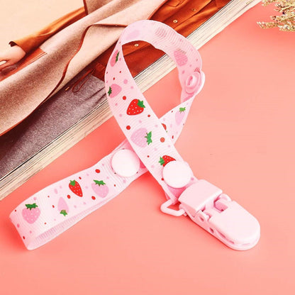 baby clip pacifier holder-Pink