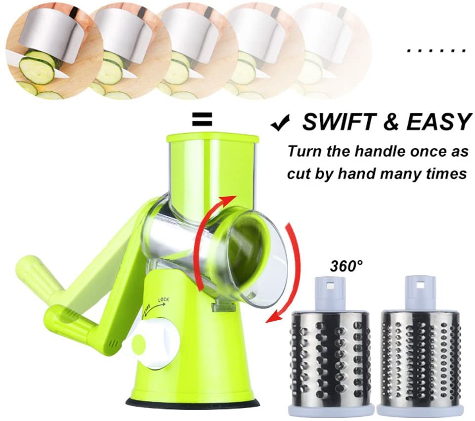 3-in-1 Vegetable Shredder-Green