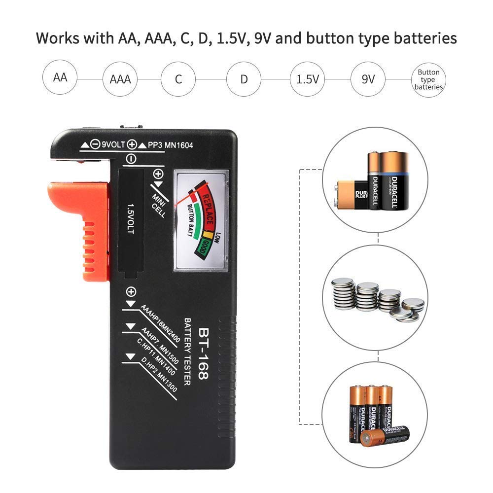 Battery Tester for AA/AAA/C/D/9 volt
