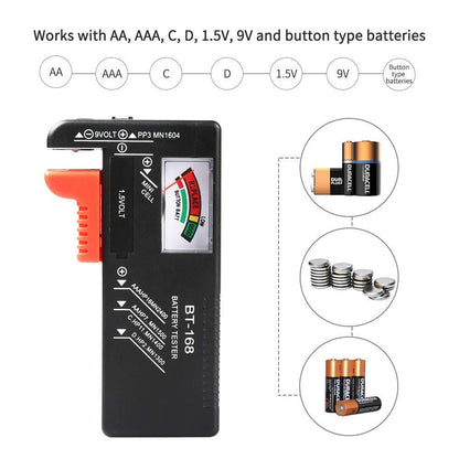 Battery Tester for AA/AAA/C/D/9 volt