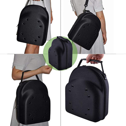 1pc High Capacity Baseball Cap Travel Case with Carry Handle and Shoulder Strap