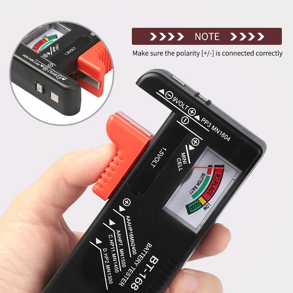 Battery Tester for AA/AAA/C/D/9 volt