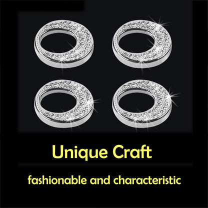 Decor Car Door Lock Cover Crystal Fit