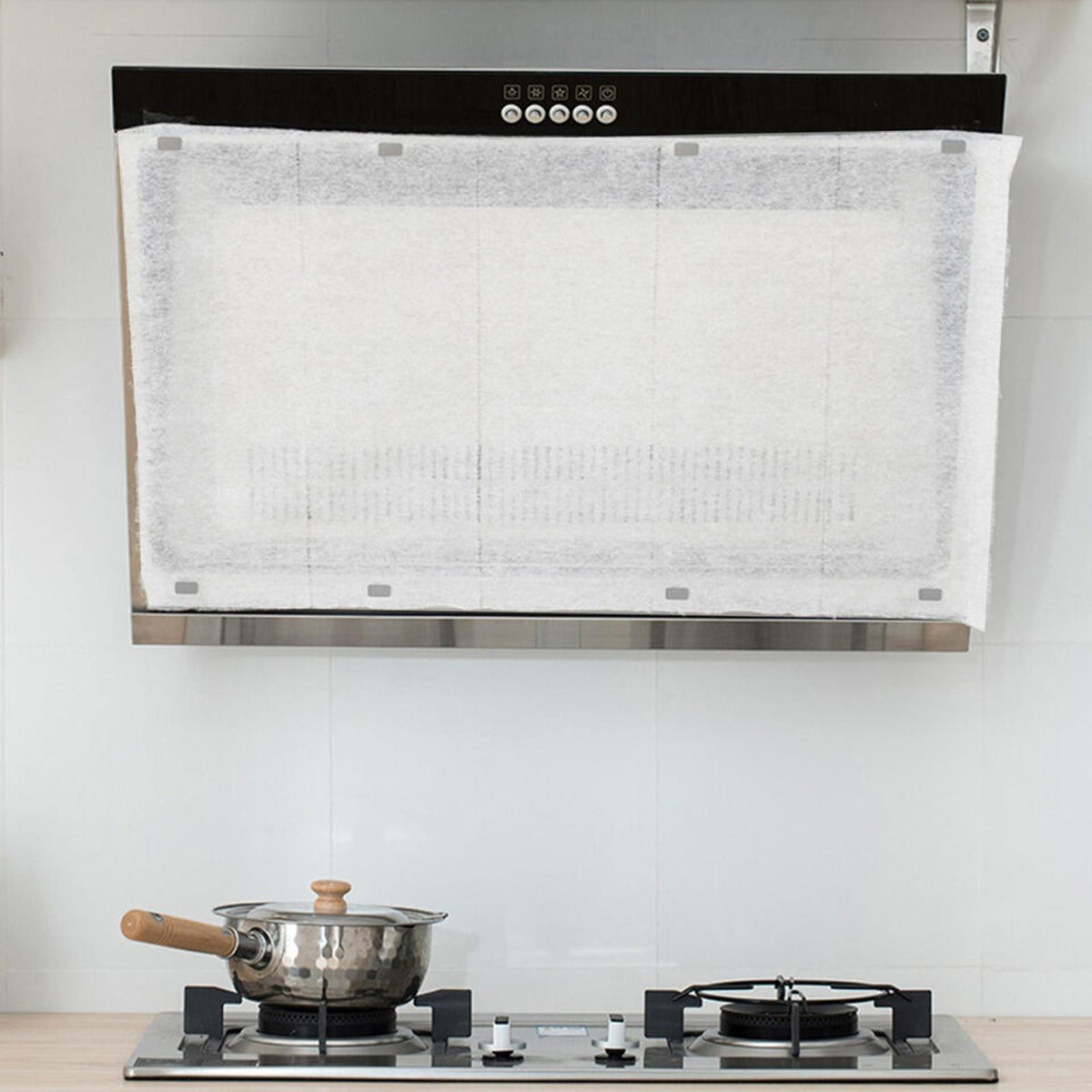 Self-cleaning Kitchen Range Hood Filter Screen Oil Suction Paper Anti Oil Stain Cotton Film Household