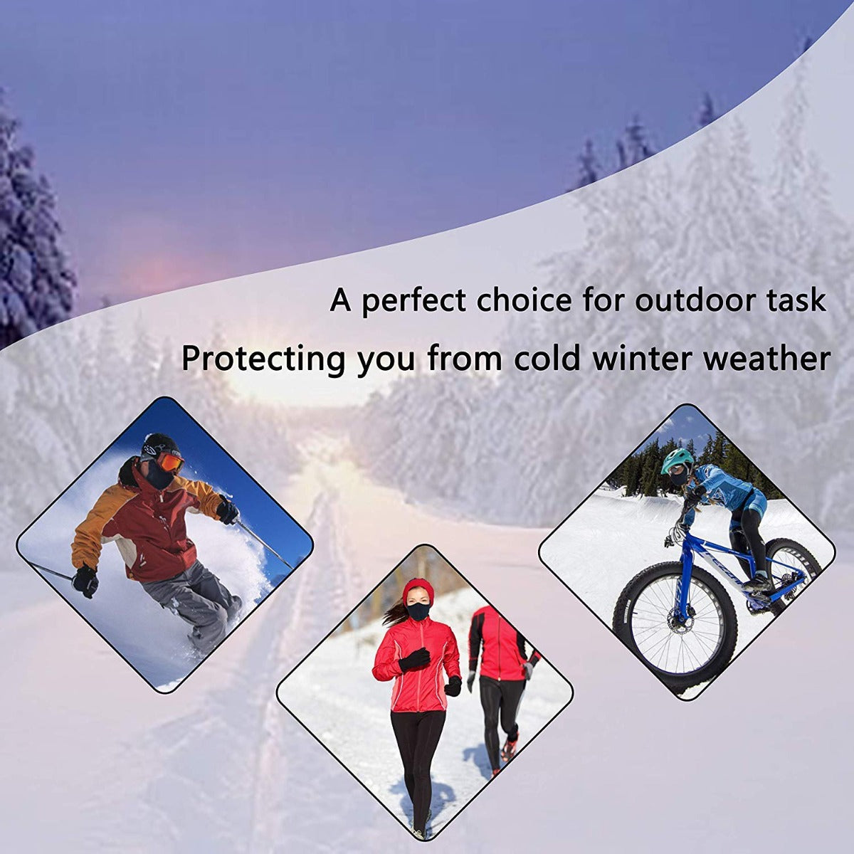 Winter Warm Keeping Mask, Thickened Face & Ears Protection, To Keep Constant Temperature, Outdoor Sports
