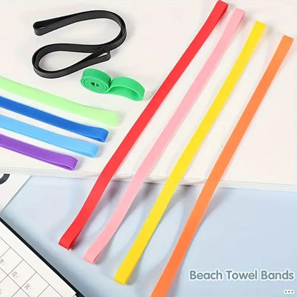 Towel Bands, 10pcs Elastic Beach