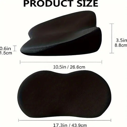 "Memory Foam Car Seat Cushion, Suitable For Long-distance Car Driver Seats BLACK "