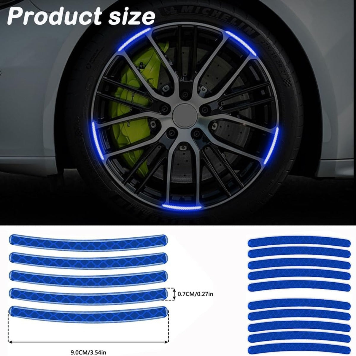 Car Wheel Hub Reflective Sticker