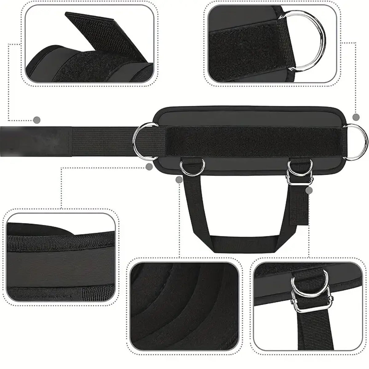 Comfortable Fitness Ankle Straps with D-Ring Cuffs